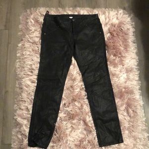 Vegan leather pants